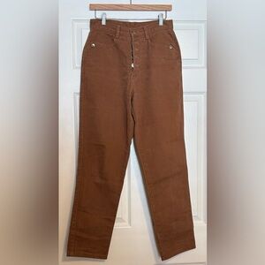 Vintage Roughrider Circle T Caramel Brown Rust Cowgirl Jeans 9/10 Women’s 8